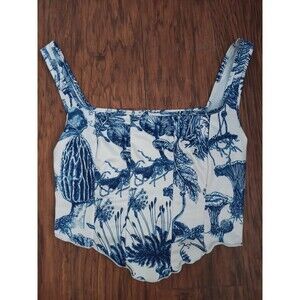 Joocy Babi size 2 juniors shirt blue and white